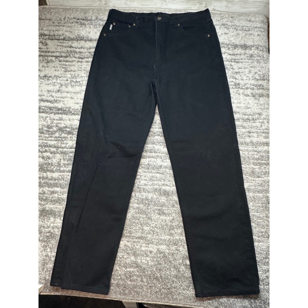Vintage Y2K‎ Carhartt B177 Pants Mens 38x34 Black Relaxed 14806 USA Denim Jeans
